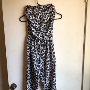 Strapless Jumper with Fitted Ankle